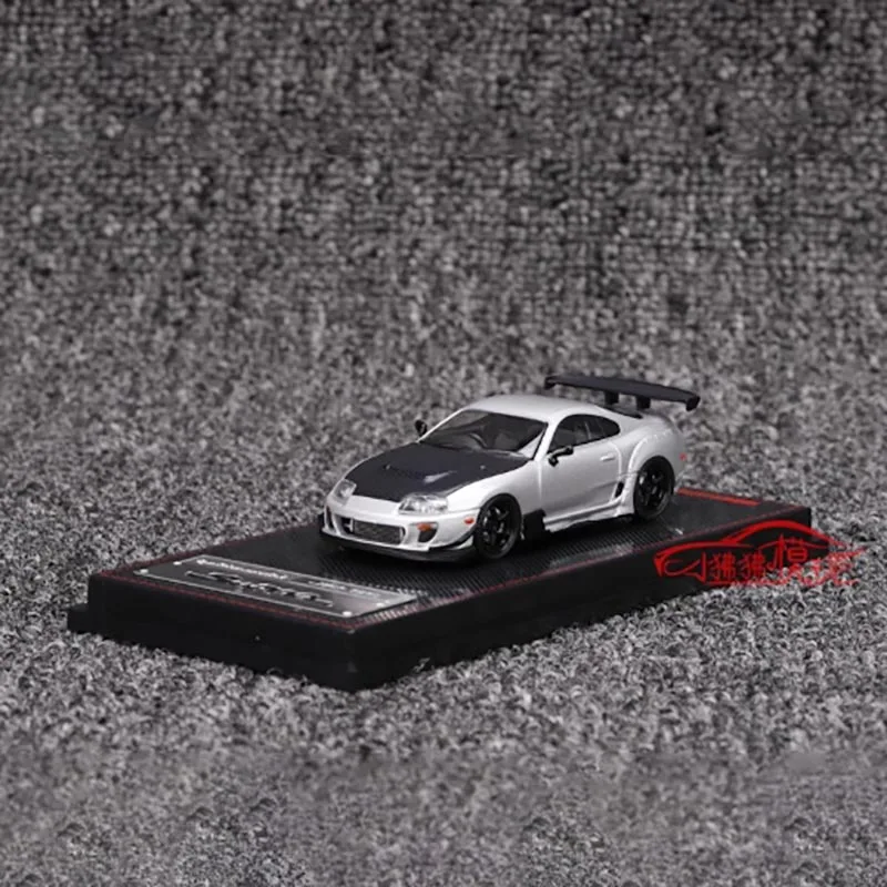 Silver Toyota Supra JZA80 RZ 1/64 Scale Model 2 Silver Toyota Supra JZA80 RZ 1/64 Scale Model - Image 2