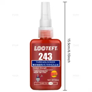 Red Metal Thread Locker for Fasteners 50ml 15 S641921082b9f4499880959a3965a7498N