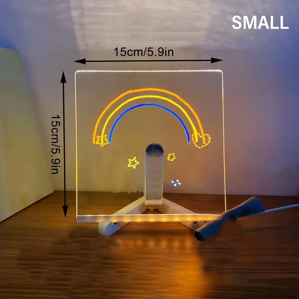 Vibrant LED Note Board Night Light 15x15cm/30x20cm 7 Vibrant LED Note Board Night Light 15x15cm/30x20cm - Image 7