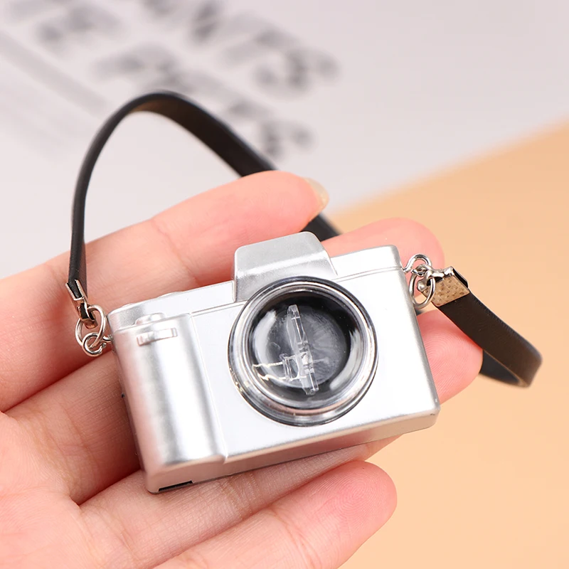 Miniature Retro Camera for Dollhouses in Gold & Silver 2 Miniature Retro Camera for Dollhouses in Gold & Silver - Image 2