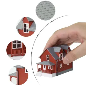 Model House for Railway Scenes 1:50-1:160 16 S64381c4d14aa4dc7a16033bd0b0bc4572