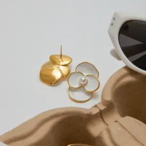 Elegant Stainless Steel Floral Drop Earrings 11 S64425cfb7fef4cbb8063be7cc8dc5353M