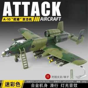 Green A-10 Warthog Diecast Model for Collectors 15 S644d63bb30704118a4088b6316916bbb4