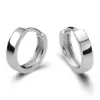 Sterling Silver Round Hoop Earrings