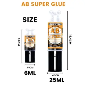 High-Temp AB Epoxy Resin Super Glue 6ml/25ml 9 S64744f0b57b3489b96ab0961f912b44ei