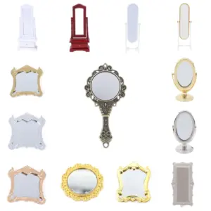 Vintage Miniature Dollhouse Mirror Frame in Multiple Colors
