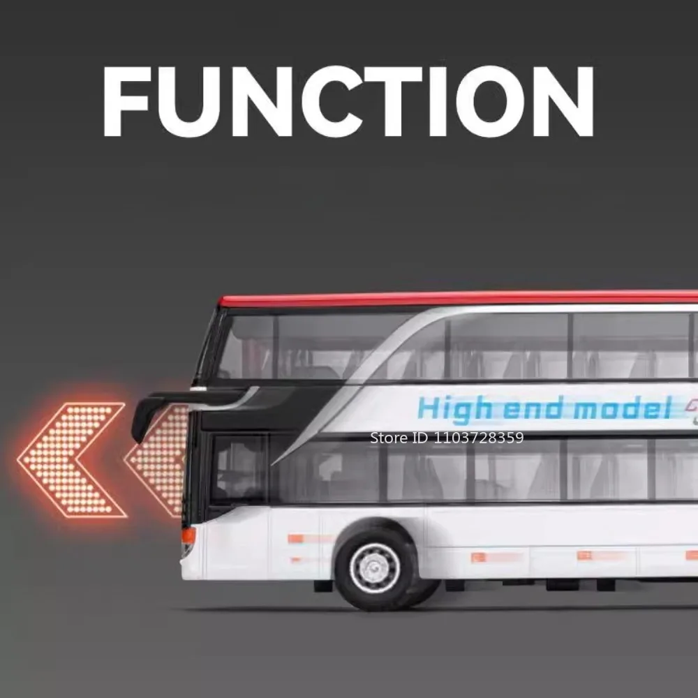 Blue 1:30 Scale Model Bus for Collectors 5 Blue 1:30 Scale Model Bus for Collectors - Image 5