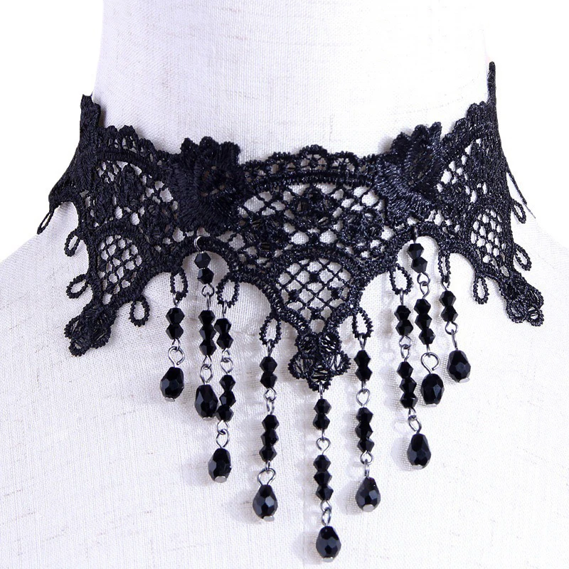 Gothic Lace Choker Necklace for Women 7 Gothic Lace Choker Necklace for Women - Image 7