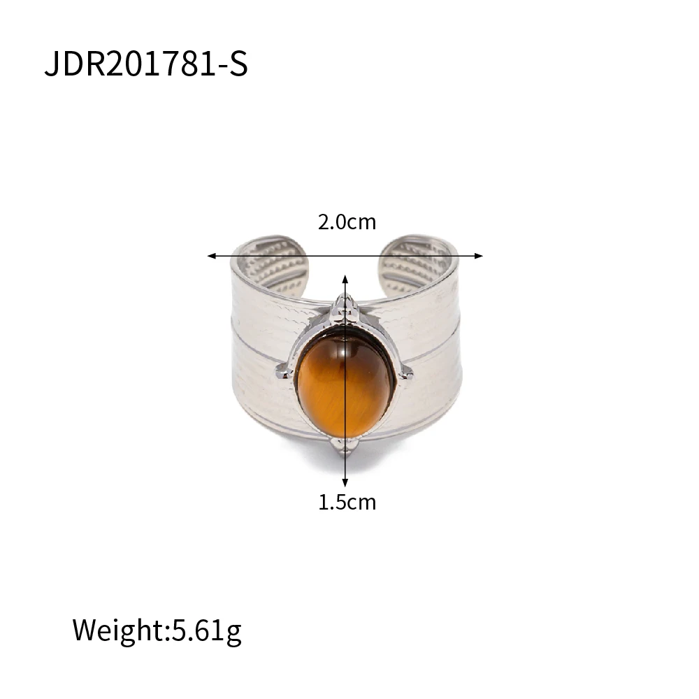 Stainless Steel Gold Women's Adjustable Ring 5 Stainless Steel Gold Women's Adjustable Ring - Image 5