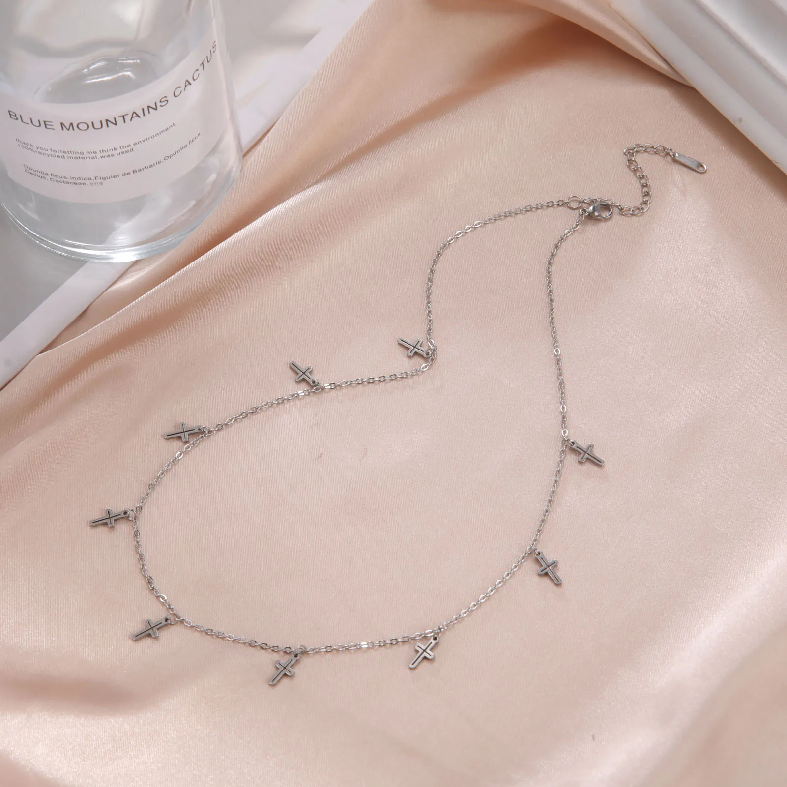 Elegant Stainless Steel Cross Necklace for Women 4 Elegant Stainless Steel Cross Necklace for Women - Image 4