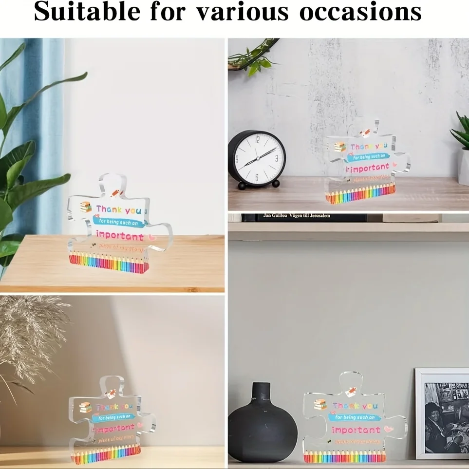 Vibrant Teacher Appreciation Acrylic Decor 2 Vibrant Teacher Appreciation Acrylic Decor - Image 2