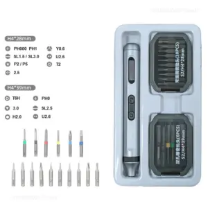 Silver Precision Electric Screwdriver Kit 15 S64e9e2472c1b4e64bbb216ebe1658f3ff
