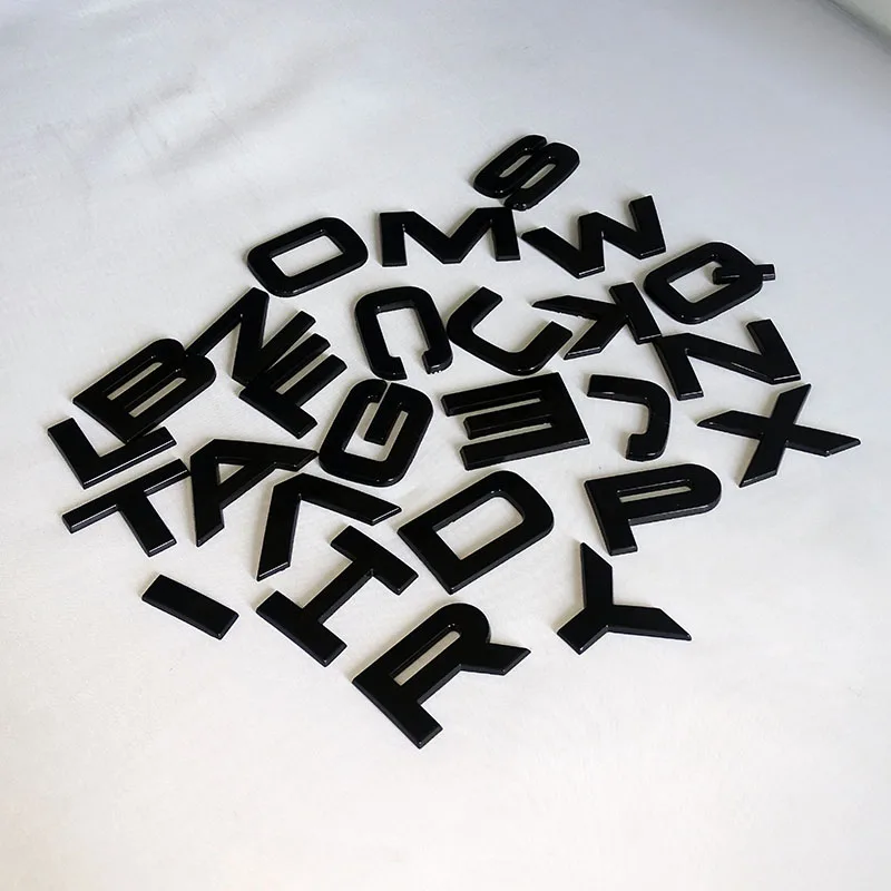 Land Rover Custom Glossy Black Emblems Set (C, O, R, S, U, X) 3 Land Rover Custom Glossy Black Emblems Set (C, O, R, S, U, X) - Image 3