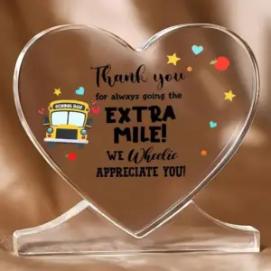 Heart-Shaped Acrylic Thank You Gift for Drivers 9 S64fc35a2eef240d5bd56d55cc0a2ad36w