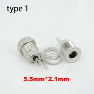 Durable Silver Metal DC Power Connectors Set 16 S64fd7fec40354a479e936eeb2b7cc36bE