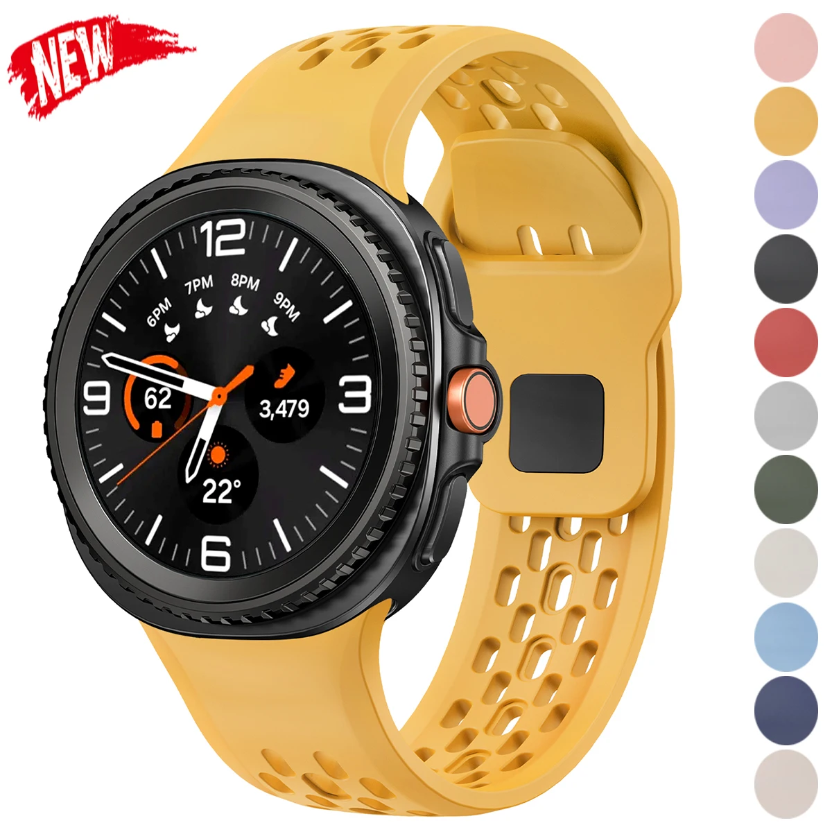 Breathable Silicone Sport Band for Galaxy Watch 8 1 Breathable Silicone Sport Band for Galaxy Watch 8