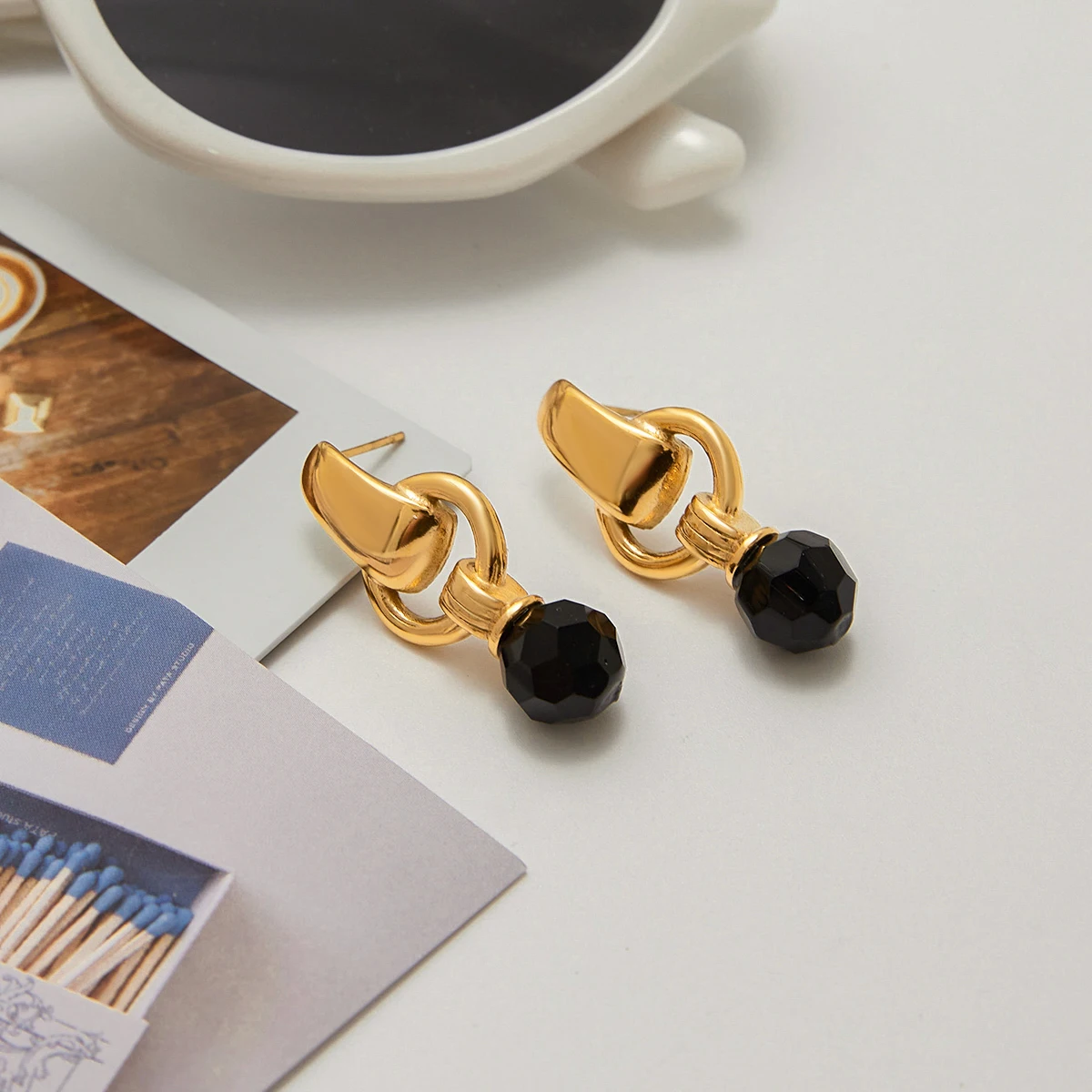 Stainless Steel Drop Earrings for Women 3 Stainless Steel Drop Earrings for Women - Image 3