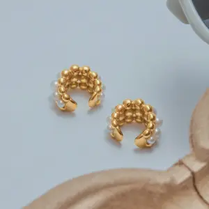 Stainless Steel Clip-On Pearl Earrings Set 14 S6545c835e38c492fbbe4fb79657343e0G