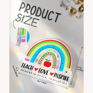 Colorful Rainbow Teacher Appreciation Acrylic Ornament 7 S655f7ae6364849049ffd866eab6da23eK