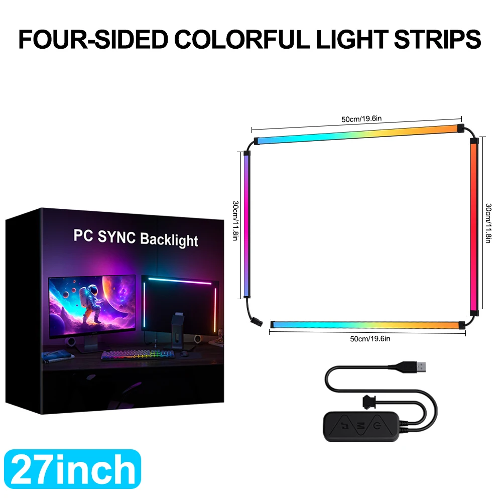 RGB Sync Light Strip for Monitors 24-34 Inch 7 RGB Sync Light Strip for Monitors 24-34 Inch - Image 7