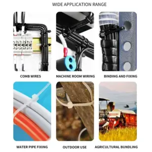 Black Nylon Cable Ties 150-500mm, 5/8mm Pack 15 S65a2c67664f6405786e5ef824d072f27q