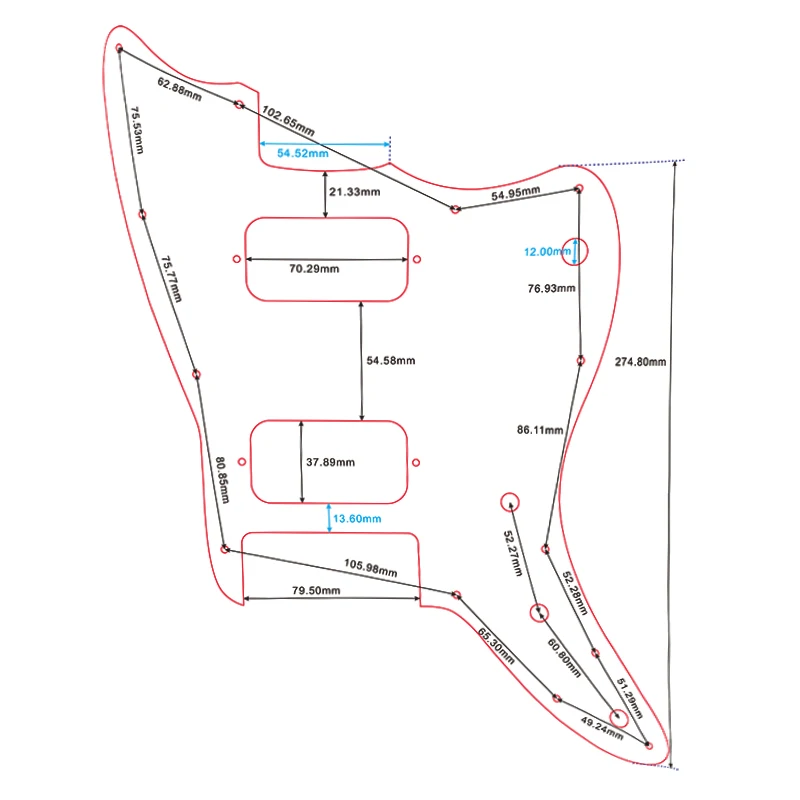Vibrant Pickguard for Fender Squier Jazzmaster 6 Vibrant Pickguard for Fender Squier Jazzmaster - Image 6