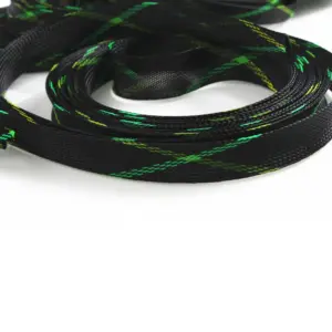 Black and Green Expandable Cable Sleeve 20m 10 S65d199001c3940e88f4affac223651454