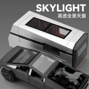 Futuristic Silver Diecast Pickup Truck 1:24 Scale 9 S65f663166e3b4e43959c967ce82d6db7b