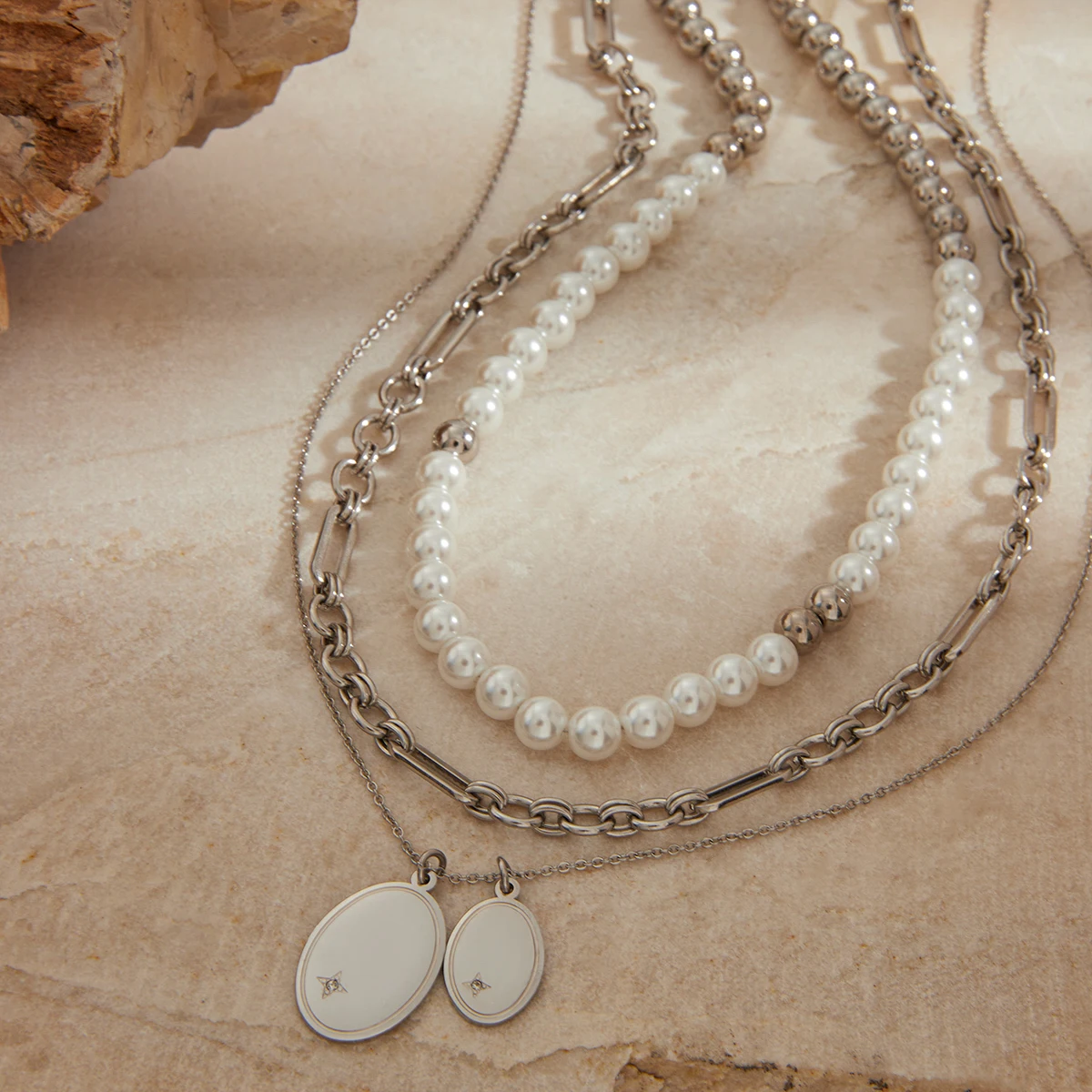 Elegant Gold Stainless Steel Pendant Necklace 5 Elegant Gold Stainless Steel Pendant Necklace - Image 5