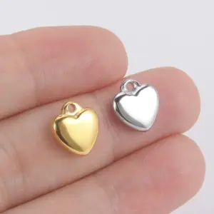 Heart-Shaped Stainless Steel Charms Collection 13 S660f4849ff6742eeaf592ca854f3478a3