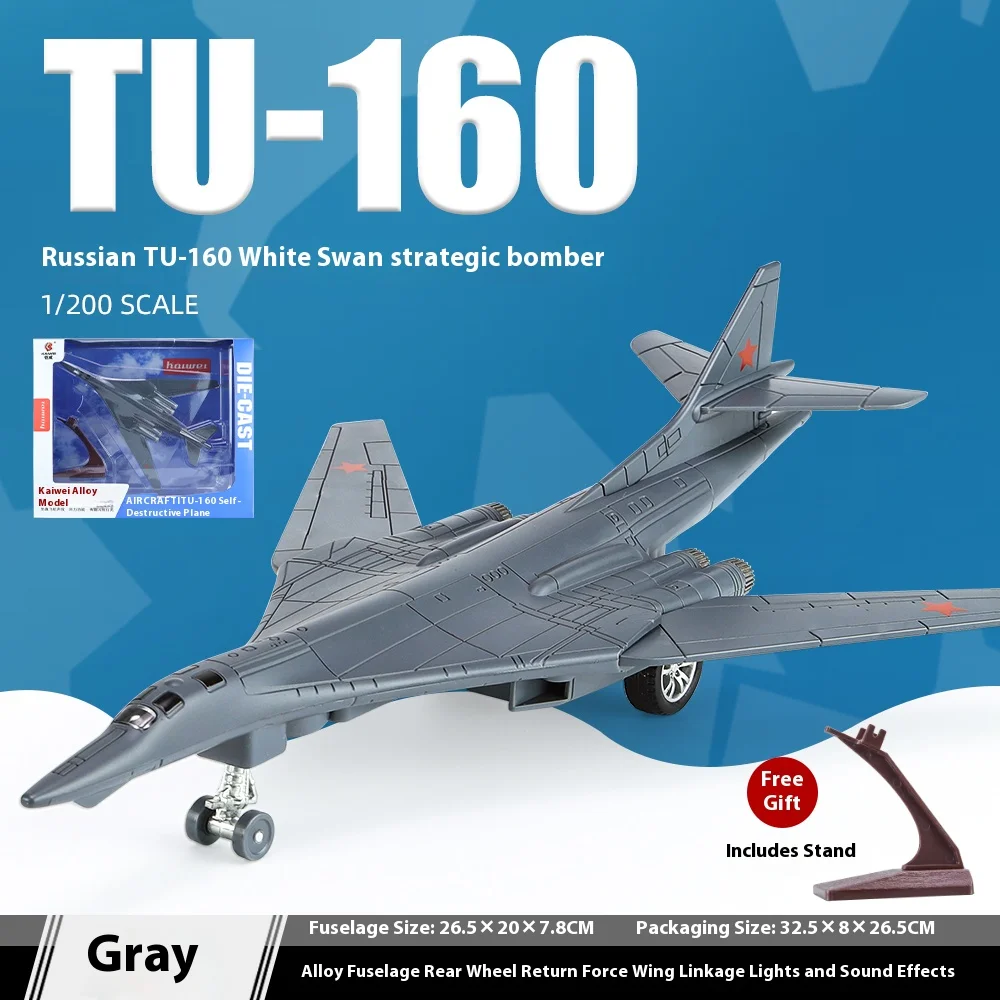 1/200 Scale TU-160 Bomber Diecast Model 7 1/200 Scale TU-160 Bomber Diecast Model - Image 7