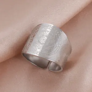 Angel Seal Archangel Ring with Sacred Geometry 16 S662f82e273814e7eba7f779cdfd4f5f2n