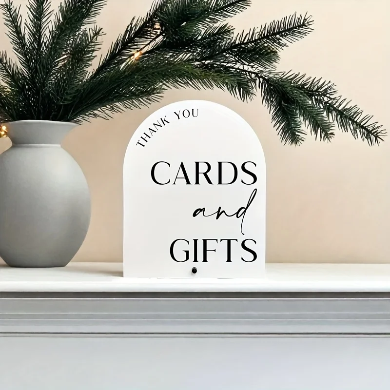 Elegant White Acrylic Wedding Sign 6 Elegant White Acrylic Wedding Sign - Image 6