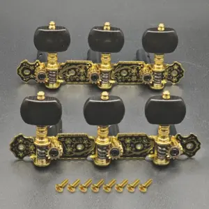 Vintage Gold and Black Guitar Tuners Set 11 S66335cca628a480b95102ee39d7311cfK