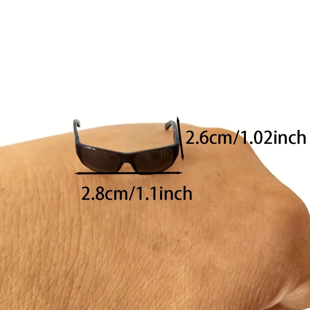 Black Wraparound Sunglasses for 1/6 Scale Figures 6 Black Wraparound Sunglasses for 1/6 Scale Figures - Image 6