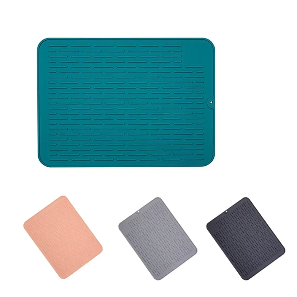 Black Silicone Dish Mat 40x30cm 6 Black Silicone Dish Mat 40x30cm - Image 6