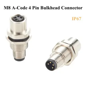 Robust M8 A-Code Connector IP67 Waterproof