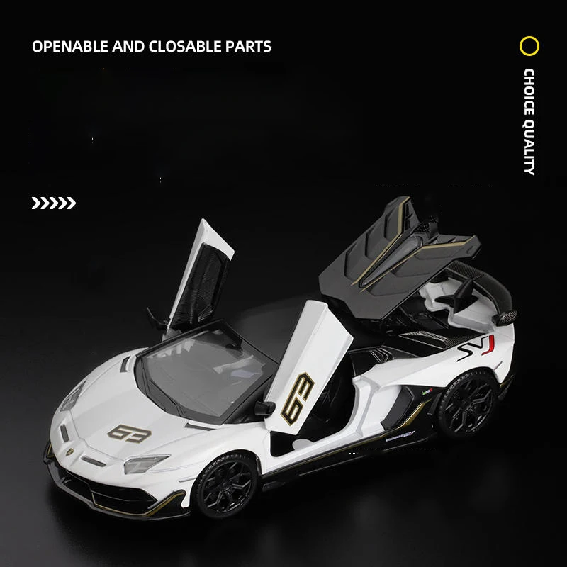 Lamborghini Aventado SVJ63 Diecast Model 1:32 2 Lamborghini Aventado SVJ63 Diecast Model 1:32 - Image 2