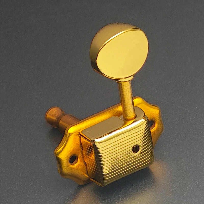 Vintage Guitar Tuning Peg Set - 6 Semi-Sealed Metal 4 Vintage Guitar Tuning Peg Set - 6 Semi-Sealed Metal - Image 4