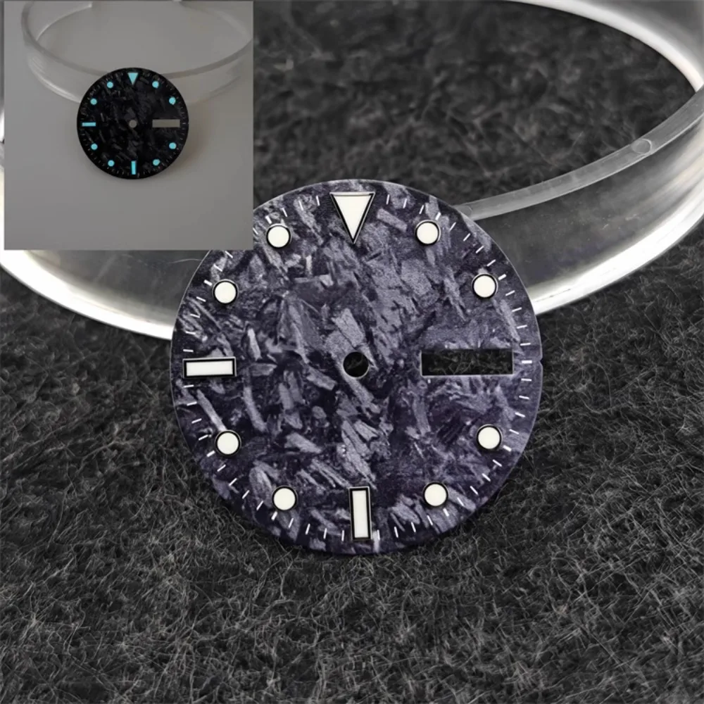 MDNEN 28.5mm Carbon Fiber Sport Dial for Watches 6 MDNEN 28.5mm Carbon Fiber Sport Dial for Watches - Image 6