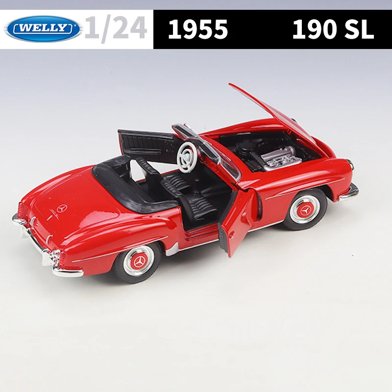 Mercedes-Benz 190SL 1:24 Diecast Model Car 3 Mercedes-Benz 190SL 1:24 Diecast Model Car - Image 3