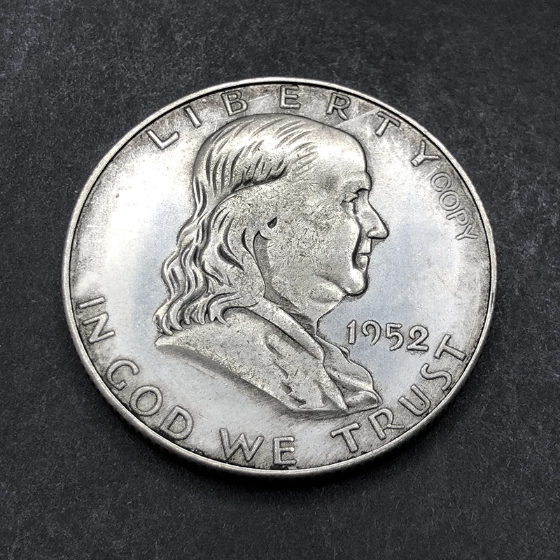 Vintage Copper Franklin Liberty Bell Half Dollar Replica 10 Vintage Copper Franklin Liberty Bell Half Dollar Replica - Image 10