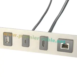 Panel Mount USB C Extension Cable, 0.6m 12 S676a437a3ac54012b86047bc4b5b07b3A