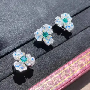 Elegant Silver and Green Beryl Jewelry Set 7 S67713cd5d27f4450a3e892189eeee6ecB