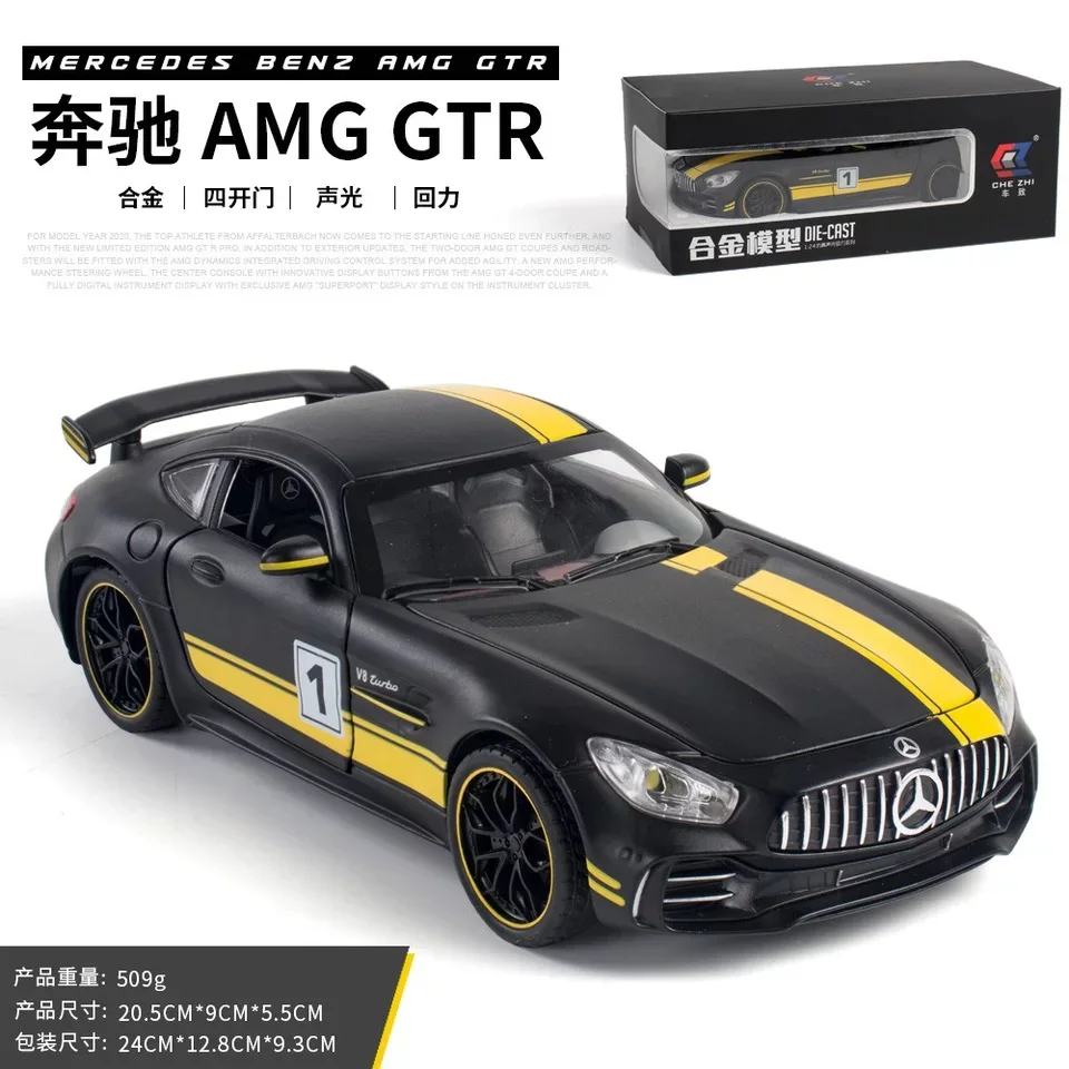 Green Mercedes Benz AMG GTR 1:24 Diecast Model 8 Green Mercedes Benz AMG GTR 1:24 Diecast Model - Image 8