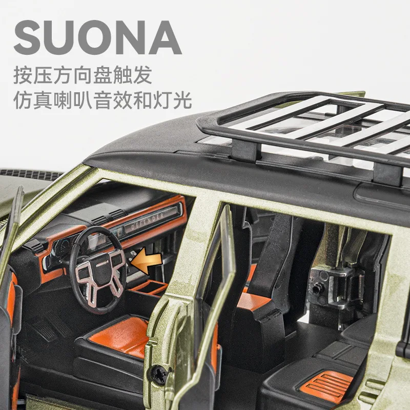 1:24 Scale Defender Off-Road SUV Model 4 1:24 Scale Defender Off-Road SUV Model - Image 4