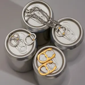 Stainless Steel Geometric Link Bracelet 14 S67a5959b95e24ae18d06491e9500f373X