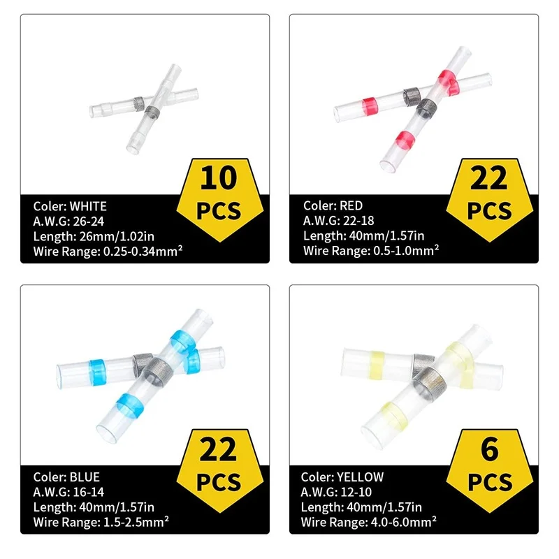 Waterproof Heat-Shrink Connector Kit for Electrical Wiring 3 Waterproof Heat-Shrink Connector Kit for Electrical Wiring - Image 3