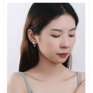 Female Butterfly and Flower Earrings in Sterling Silver 11 S680adcd48fb7401c9fecd29d05f061b7O