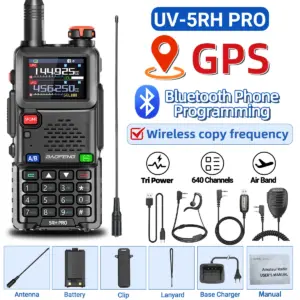 BAOFENG UV-5RH PRO GPS Walkie Talkie 16 S68194dae1eac45e49498538f6d09193di